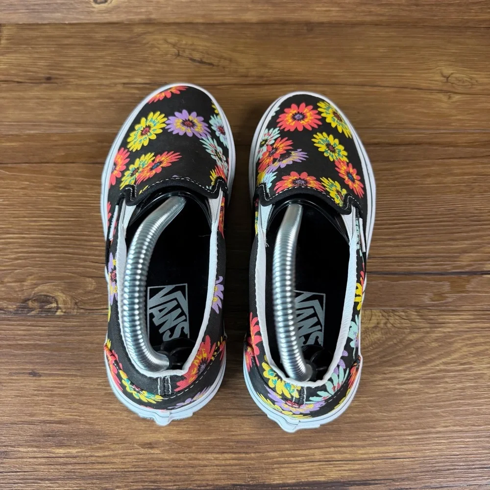 VANS ‘Peace‎ Floral’ Slip-On Sneakers Women’s Size 6 Shoes_8